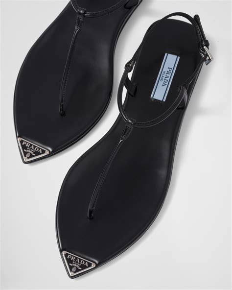 prada thong sandals heels|Prada women's thong sandals.